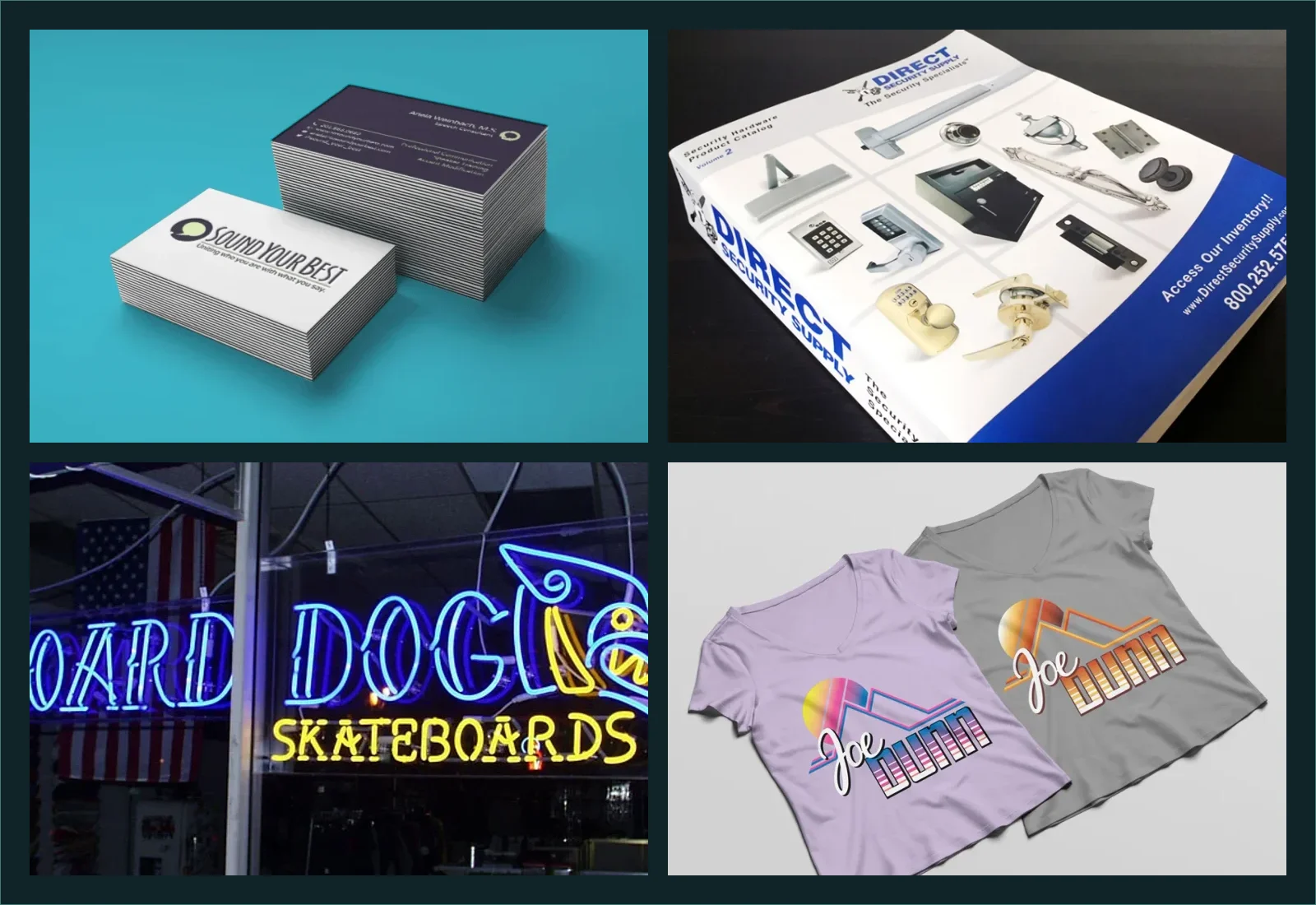 Collage of graphic design work from Tessa McLean's legacy portfolio.