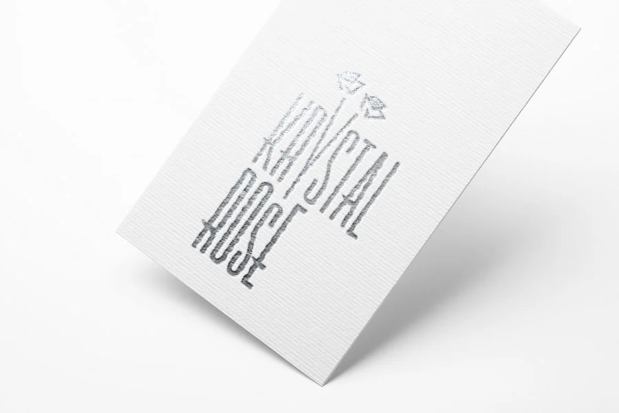 Metallic Krystal Rose logo design.
