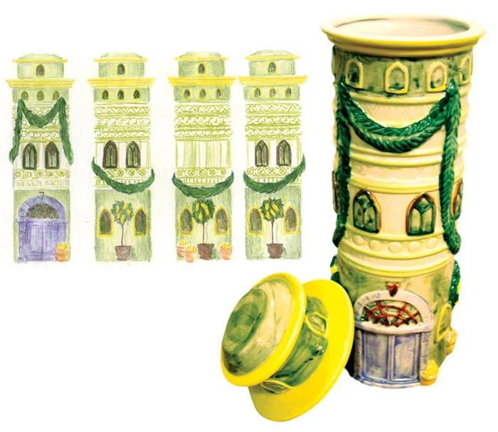 Spaghetti jar package design.